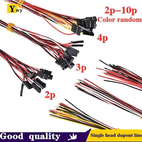 10PCS 20CM Single head Dupont Line Dupont connector plug with cable jumper wire 2.54MM PITCH 2/3/4/5/6/7/8/9/10 PIN 2P/3P/4P/5P