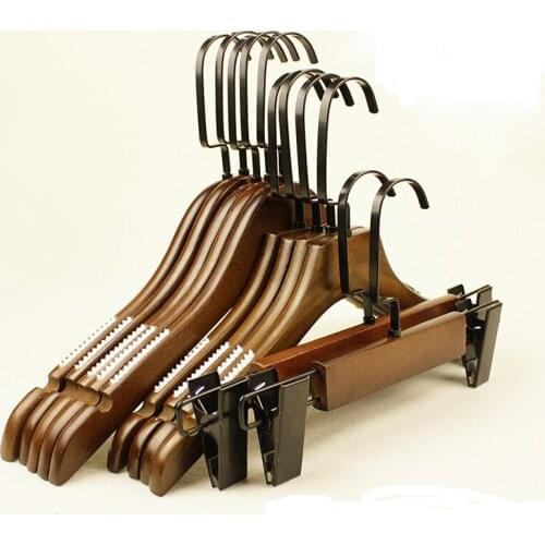 10pcs/lot 32cm-38cm Solid Wooden Hanger/Adult Wood Hanger/Childrens Pants Rack/Wooden Pants Rack