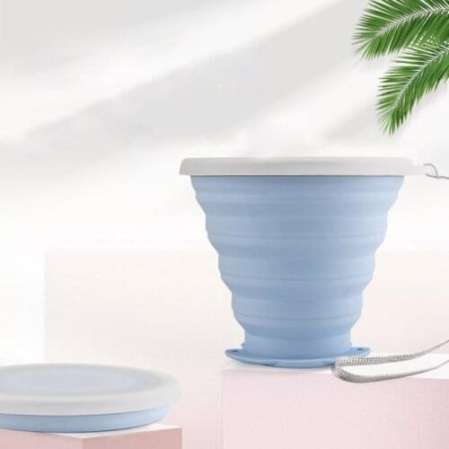 6 Colors 270ML Silicone Travel Cup Retractable Folding Coffee Cup Telescopic Collapsible Tea Cup Outdoor Sports Tour Water Cup
