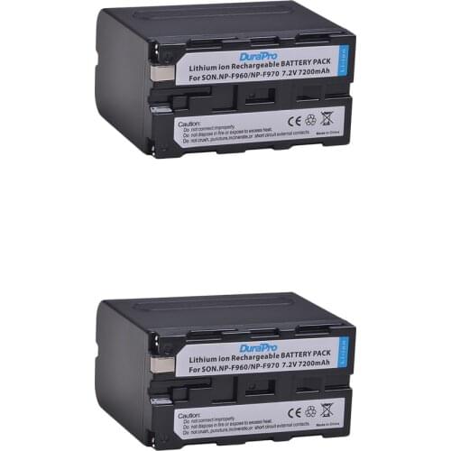 7.2V 7200mAh NP F960 F970 Camera Li-ion Battery with LED Power Indicator for Sony NP-F550 NP-F770 NP-F750 F960 F970 Accu