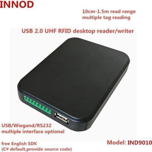 900mhz rfid reader usb rs232 wiegand26 interface / gen2 rfid 865-868 mhz reader writer passive built-in 2dbi small uhf antenna