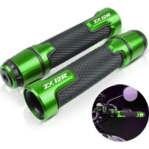 7/8" Aluminum Motocycle Handlebar Hand Grips hand For Kawasaki ZX-12R ZX12R 2019 Handle grip