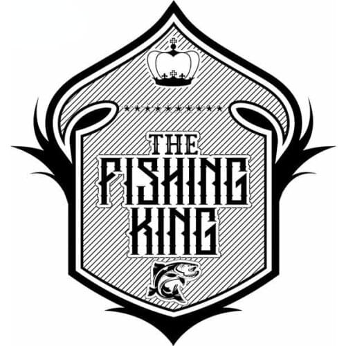 13cm x 12cm for Fishing King Car Stickers Motorcycle Helmet Personality Graffitii Air Conditioner Helmet Car Decal