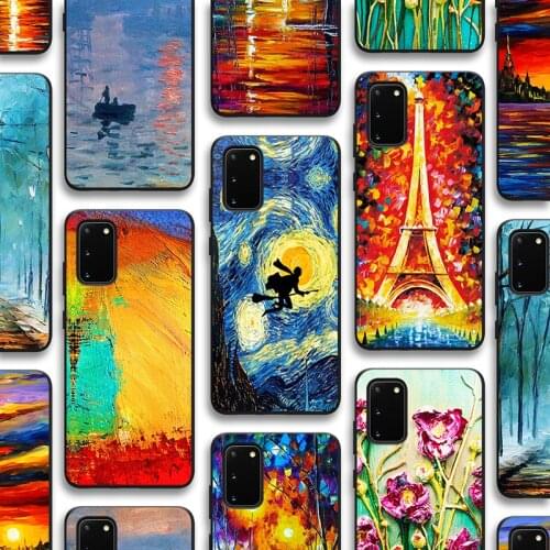 Luxury Painting Case for Samsung Galaxy S21 A51 S20 A50 A71 A70 A12 A21S S10 S9 S8 A20 A30 S10e Note 20 10 9 Plus Ultra Lite TPU
