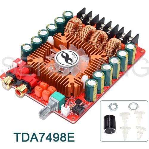 For Car Vehicle D03 20 Stereo Digital Power Amp Module Support Single Channel TDA7498E 2* 160W Audio Amplifier Board 24V