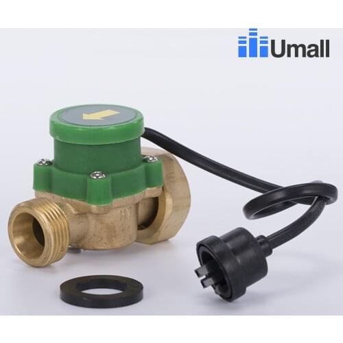 HT200 Thread G1 To G3/4 Water Flow Sensor Switch Full Copper Chiller Boosting Circulation Pump Magnetic Pressure Control Valve