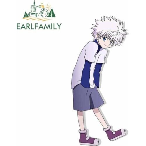 EARLFAMILY 13cm x 5.8cm for Hunter X Hunter Killua Zoldyck Windshield Decal Laptop Cartoon Car Stickers Trunk Anime Graphics