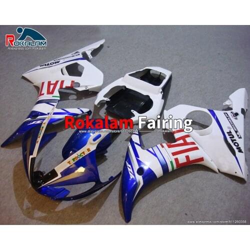 Fairing Set For Yamaha R6 2003 2004 YZF600 Black Blue White Motorcycle ABS Body Kit (Injection Molding)