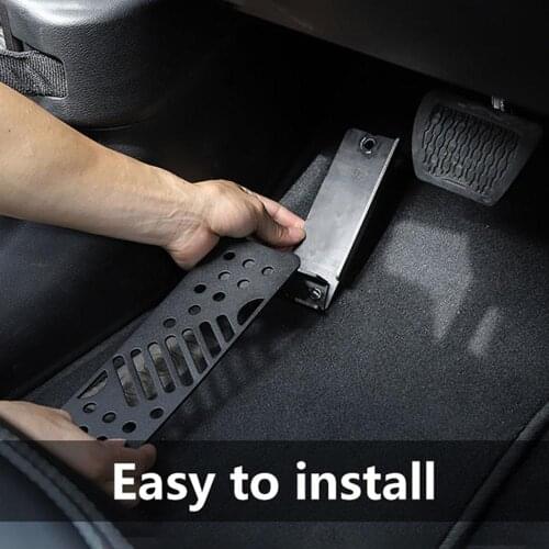 For Jeep Wrangler Jl Jlu 2018 2019 Left Foot Rest Pedal Black Left Pedal Car Modified Pedal Car Supplies