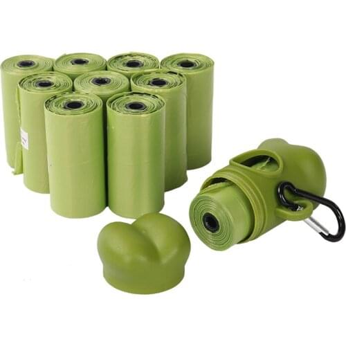 Dog Poop Bags Earth-Friendly 150 Counts 10 Rolls Cat Waste Bags With Dispenser Garbage Bag 100%biodegradable Poop bags