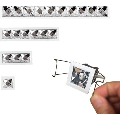 New 2020 Wave Laser Blade Square Light Recessed LED Linear Lamp Narrow Beam 12 Wide Beam 48