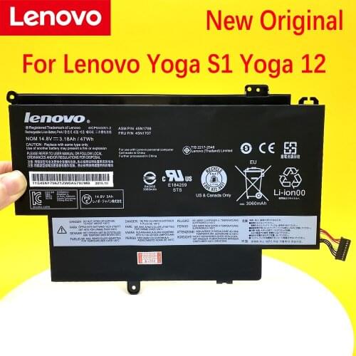 3PCS Original LENOVO ThinkPad Yoga S1 120 S240 20CD/20C0 Yoga 12 20DL/20DK Pro 45N1705 45N1707 45N1704 45N1706 Laptop Battery