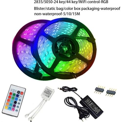 LED strip lights WIFI Controller Flexible RGB 5050 Decoration BackLight Lamp Night light Luminous String For Bedroom Hotel