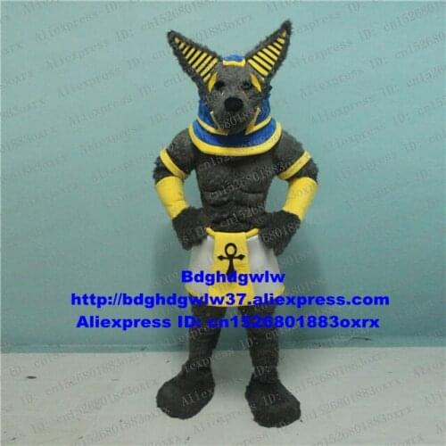 Dark Grey Wolf Coyote Jackal Dhole Fox Mascot Costume Adult Cartoon Character Recreation Ground Annual Symposium zx2233