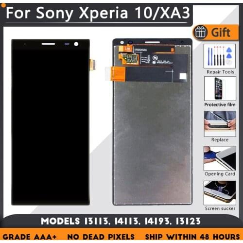 For Sony Xperia 10 I3113 I4113 I4193 I3123 LCD screen assembly touch glass,For Sony Xperia XA3 LCD Display original Black