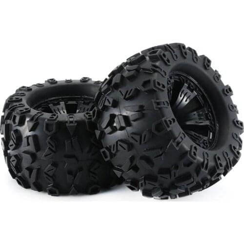 1 Pair RC Car Short Course 1 / 8 Scale On-road Buggy Tire Set For 1 / 8 Rovan Car Fine Workmanship