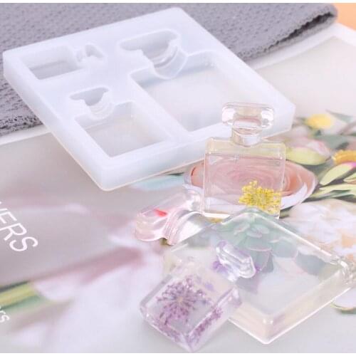 1Pcs Perfume Bottle Crystal Silicone Casting Molds Sets Epoxy Resin Molds For DIY Jewelry Making Findings Supplies Kits