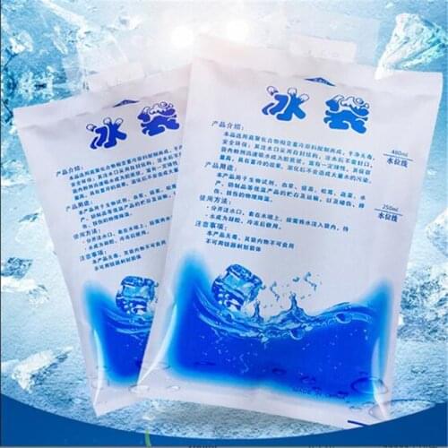 10Pcs Reusable Ice Bag Water Injection Icing Cooler Bag Pain Cold Compress Drinks Refrigerate Food Keep Fresh Gel Dry Ice Pack