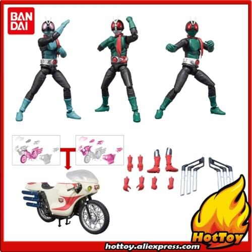 100% Original BANDAI SHODO-X Kamen Rider vol.1 Action Figure - Full set 6 pieces Masked Ride 1 2 Cyclone from "Kamen Rider"