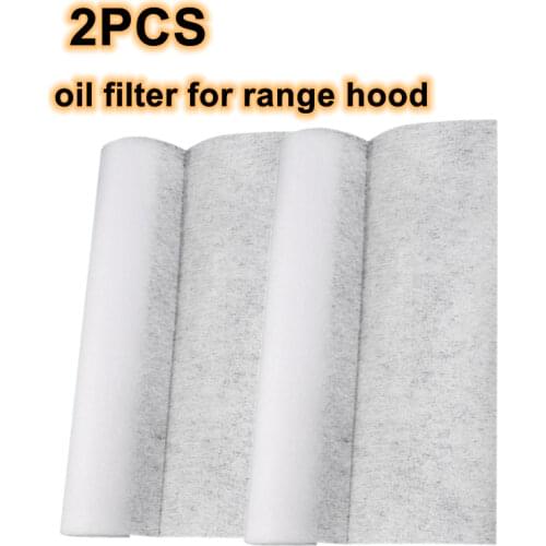 2PCS Kitchen Oil Filter Paper Non-woven Absorbing Paper Anti Oil Cotton Filters Cooker Hood Extractor Fan Protection Filter