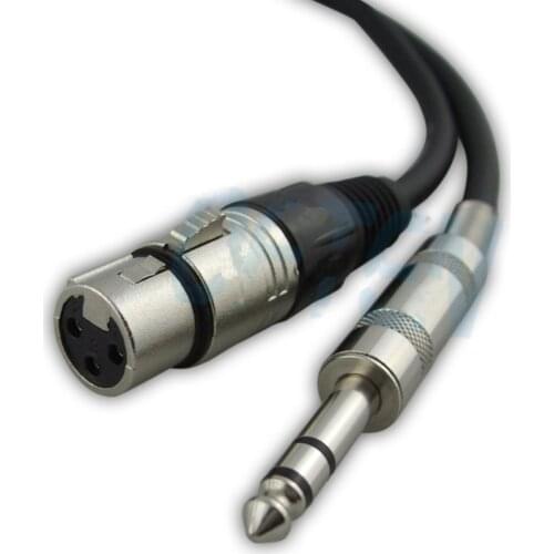 6.3/6.5/6.35 Double track to the mother XLR line sound card microphone line XLR 3Pin Mic Cable Audio line Audio signal cable