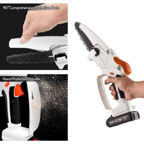 Cordless Chainsaw 6 Inch for Gardening Pruning Trimming Portable for Men Women Electric Saw