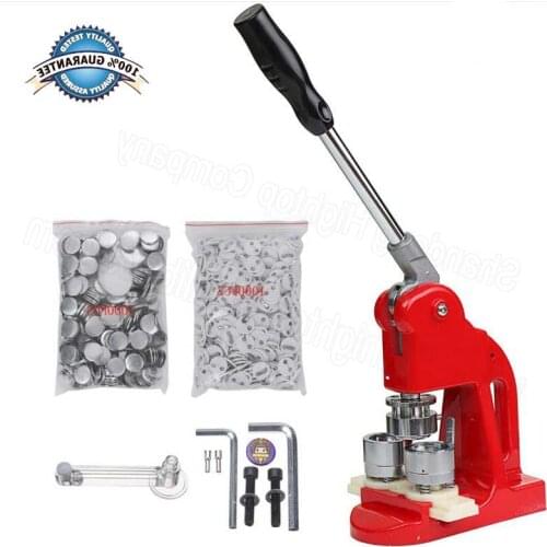 Button Maker, 1/1.25/2.3 inch 25/32/58mm Badge Punch Press Maker with 500 Circle Button Parts for DIY … (2.3 inch 58mm)