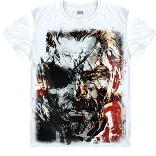Anime Game Metal Gear Solid Rising Diamond Dogs T-Shirt Tee Summer Short Sleeve Tops Unisex Cosplay Size S-XXL