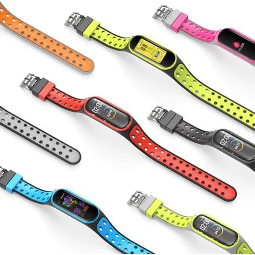 Breathable Strap For Xiaomi Mi Band 3 4 5 for Smart Watch Wrist Bracelet For Xiaomi MiBand 3 4 5 Miband Strap Replacement