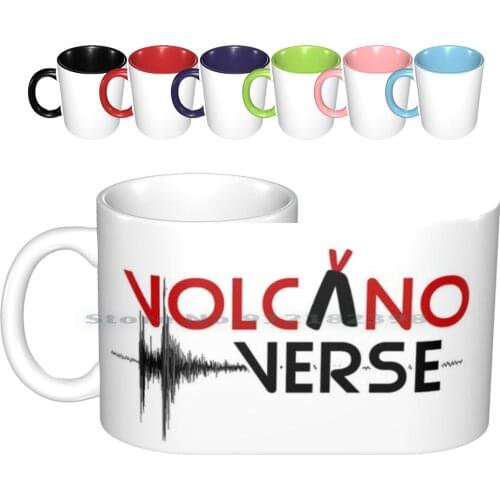 Volcanoverse Ceramic Mugs Coffee Cups Milk Tea Mug Volcanoverse Logo Creative Trending Vintage Gift Bottle Cup