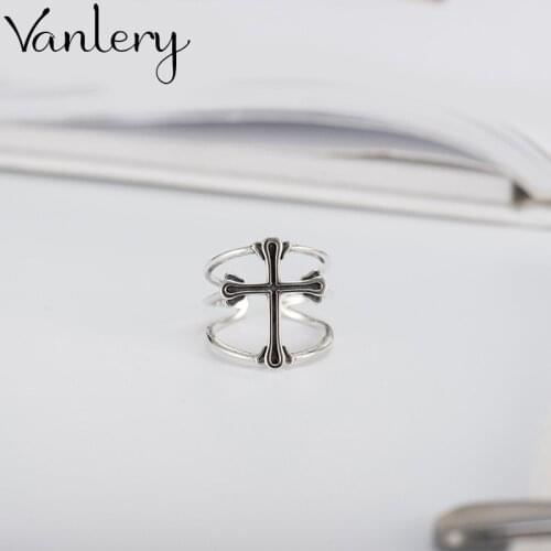 Creative Style Boho Cross Rings For Women Men Adjustable Ring Fashion Charm Jewelry Wholesale 2021