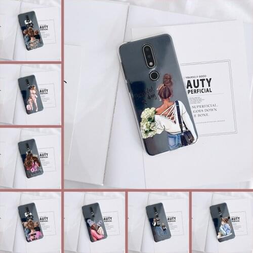 Fashion Baby Women Mom Phone Case For Nokia 2.2 3.2 4.2 6.2 7.2 2.3 Soft Silicone Back Cover For Nokia 7.1 6.1 5.1 3.1 2.1 Plus