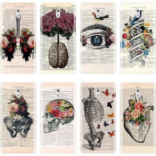TPU Soft Phone Case Silicone For Nokia 1 2 3 5 6 8 Skull Flower Heart Eye Anatomy Skeleton Back Cover For Nokia 7 Plus X6