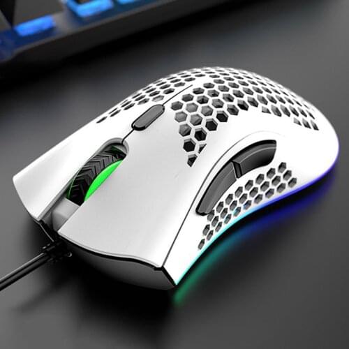 12000DPI USB Wired Lightweight Hole Mice Eat Chicken Gaming Mouse Desktop PC Computer Laptop Accessories Honeycomb Mause Gamer