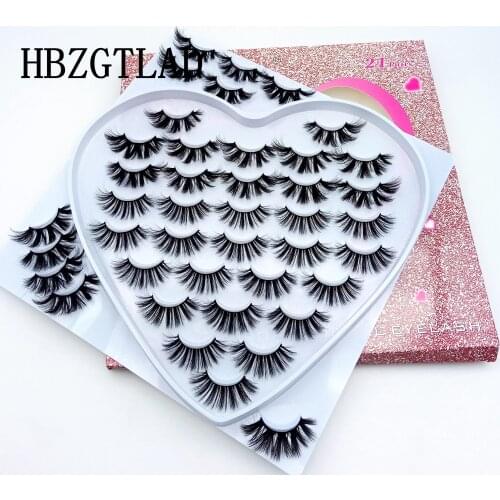 NEW 210 Pairs 10-25 mm 3d Mink Lashes Bulk Faux with Custom Box Wispy Natural Mink Lashes Pack Short Natural False Eyelashes