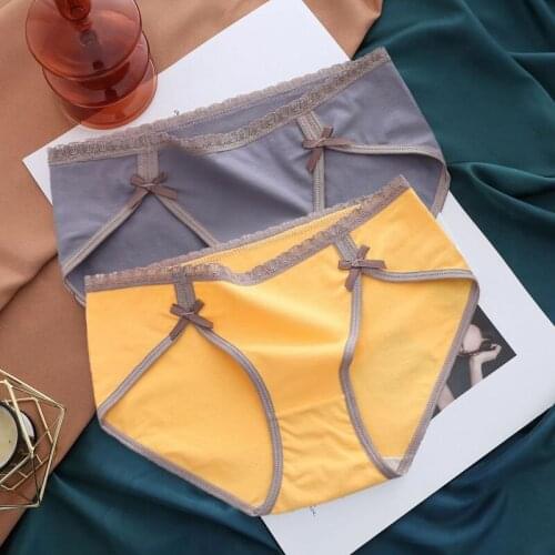 3Pcs Sexy Girls Pantis Mid Waist Cotton Panties Breathable Underpants Female Women Briefs Underwear Sexy Pantys Lingeries U6666