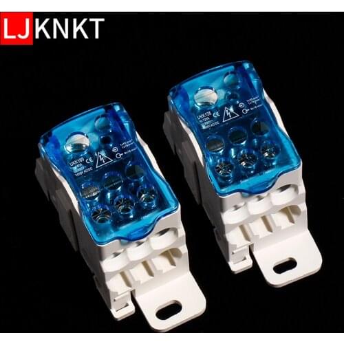 UKK125A 160A One in multiple-out Distribution Wire Connector Box Universal Power Junction Box Electric Wire Connector