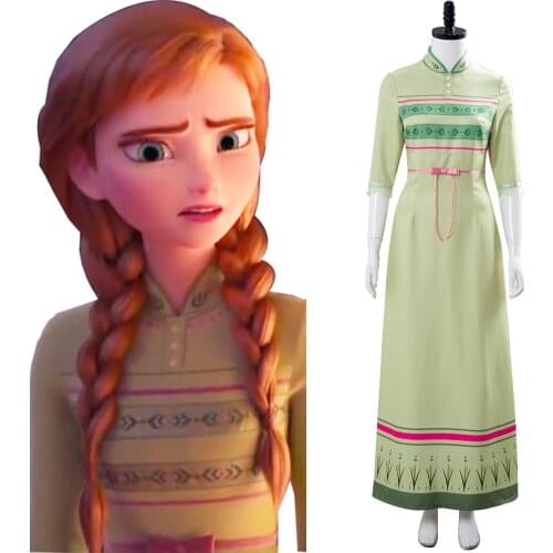 In the Stock Elsa Anna Dress Cosplay Costume Women Girl Pajamas Purple Violet Arendelle Bedroom Gown Nightgown Costume Xmas gift