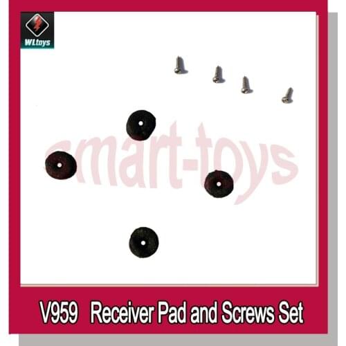 V959 Receiver Main Frame Pad and Screws Set for WLtoys V959 V222 V929 V949 4CH Quadcopter Spare Parts