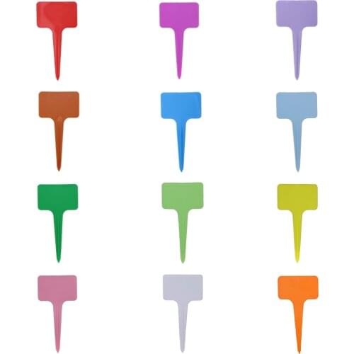 T-Type Plastic Plant Labels Waterproof Re-Usable Nursery Flower Vegetables Herb Markers Sign Stakes Garden Classification Tag