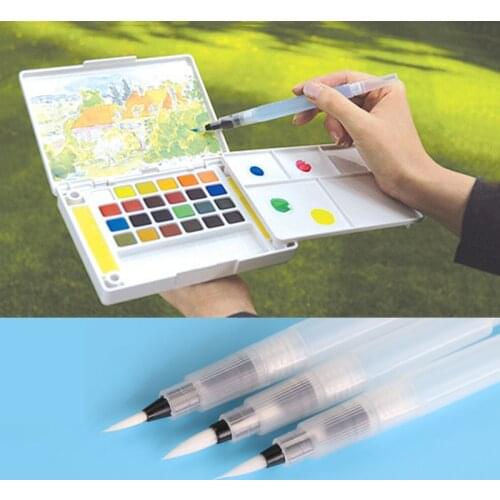 15cm Water Brush Pen Ink Water Color Calligraphy For Beginner Painting Office Gift