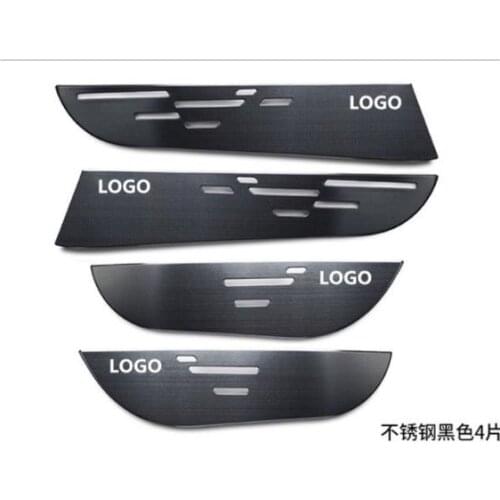 High quality for Toyota RAV4 2014-2018 Stainless steel 4 pieces decorative door anti-kick decorative panel Car sticker Accessori