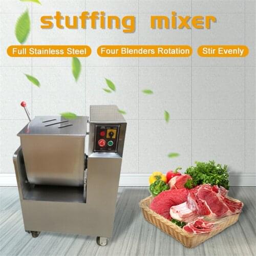 High Quality Electric Meat Mixer Grinder Cutter 50KG/Batch Commercial Use Food Stuffers Mixing Machine