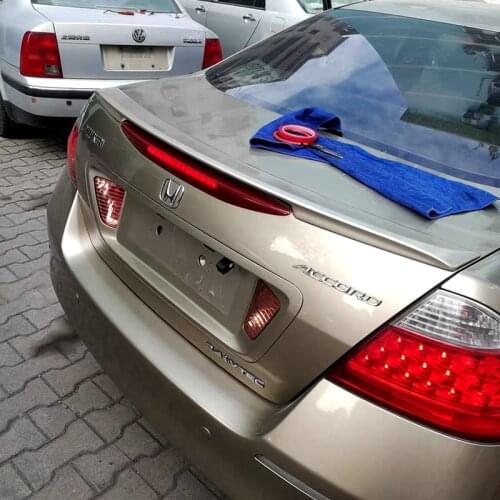 High quality ABS spoiler For Honda Accord 2006 2007 Rear wing primer or black or white DIY car spoiler For Accord spoiler