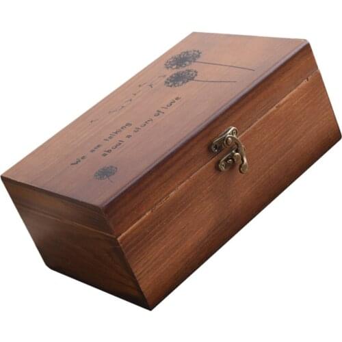 1pc Multifunctional Storage Box Needlework Box Wooden Sundries Organizer
