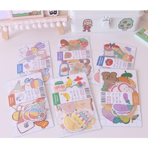 20pcs Cartoon Cute Bear Graffiti Stickers Luggage Motorcycle Laptop Waterproof DIY Scrapbooking Stickers