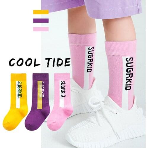 3 Pairs/lot Children Socks Fashion Candy Color Baby Girls School Socks 1-12T Teenager Soft Cotton Boys Sports Socks