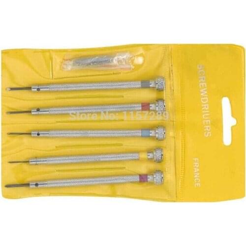 Precision 5 Pcs Flat Blade Watch Screwdriver Set for watch repair