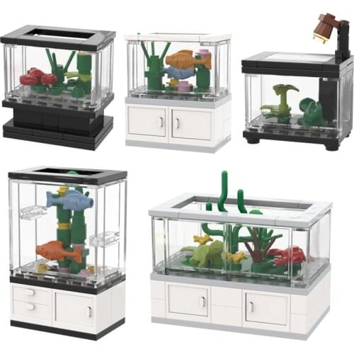 Fish Tank Living Room Compatible Major Brand Toys Building Block Classic Collections Assembled Brick Handmade Design