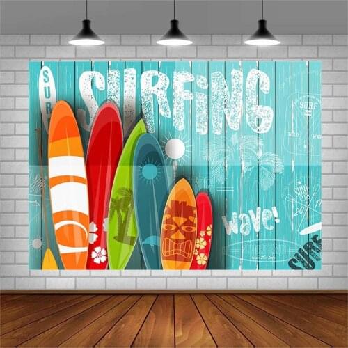 Avezano Photography Backgrounds Summer Surfing Surfboard Backdrops Photo Studio Photocall Photozone Decoration Wallpaper Vinyl